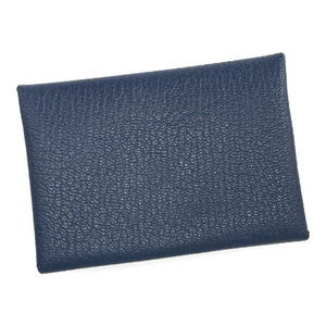 Hermes Calvi Duo Chevre Blue Navy Blue W stamped